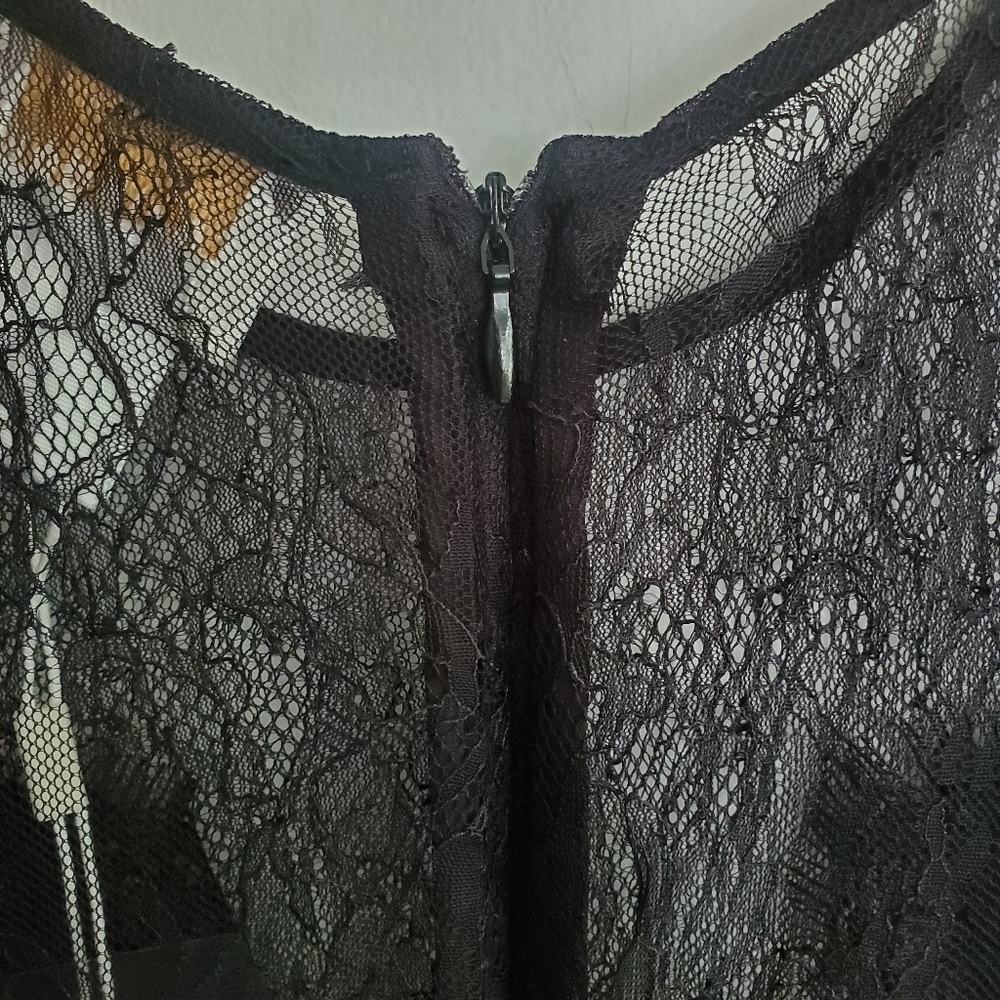 Foxiedox "Nixie" Navy & Black Lace Jumpsuit - Picture 7 of 9